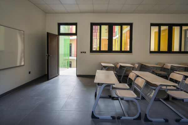 Al-Ekhlas School, nach dem Wiederaufbau 2024