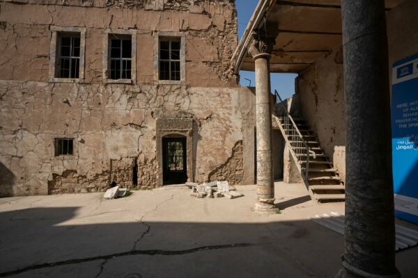 Gebetshaus, vor dem Wiederaufbau, 2023