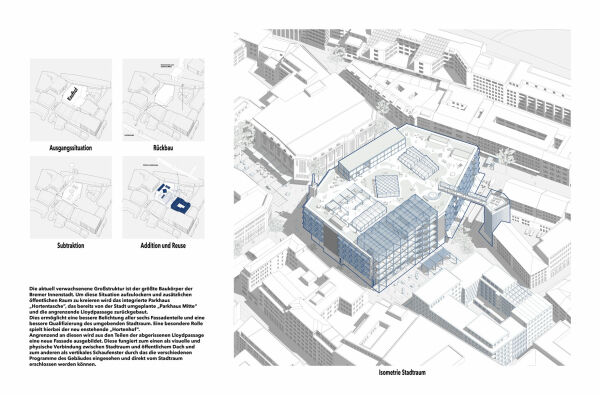 1. Platz: Stadt  Raum  Hybrid von Stefan Gross, Florian Meissner, Kilian Reuser (Technischen Universitt Mnchen)