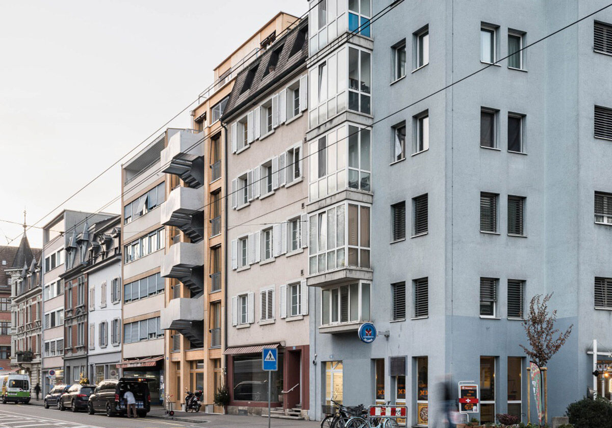 Treppenpuffer in Basel - Wohnungsbau von Hildebrand Studios