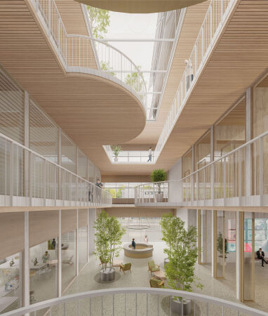 Ein 1. Preis: Atelier 30 Architekten (Kassel) und Gr�nPlan Landschaftsarchitketen (Hannover), Visualisierung