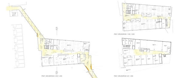 Eine Anerkennung: studio coda (M�nchen) und SC 34 Landschaftsarchitektur (Kassel), Grundrisse PRZ I