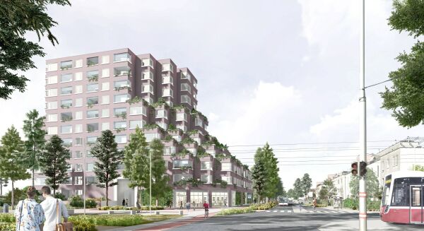 Turn On Partner: Senbrunner Strae West in Wien von trans_city  mit Siedlungsunion