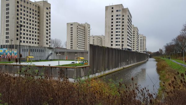 Situation im Dezember 2017: Blick auf den Standort von Jay an der nordwestlichen Ecke des Areals