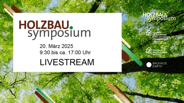Holzbau Symposium im Livestream