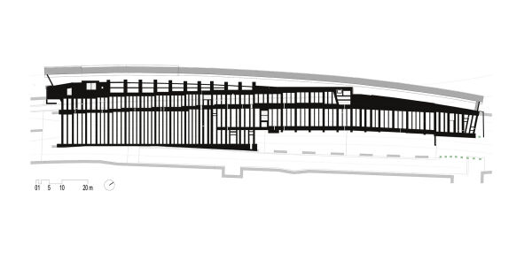 Grundriss Untergeschoss mit Tragrost