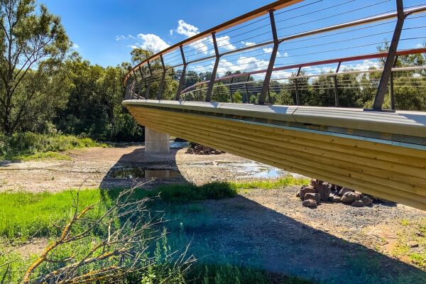 Auszeichnung in der Kategorie Fu- und Radwegbrcken: Ederbrcken in Frankenberg von Ingenierbro Miebach