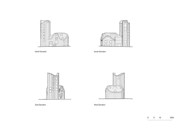 Ansichten New Warham House