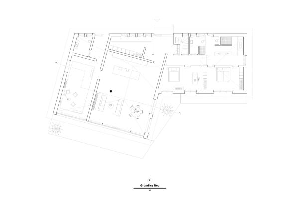 Grundriss nach Umbau