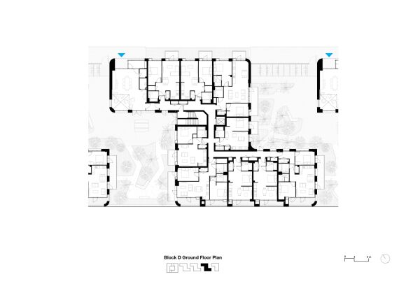 Grundriss Erdgeschoss Block d