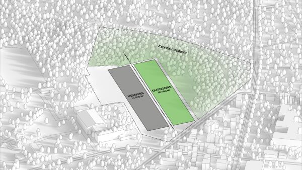 Axonometrie Bauvolumen