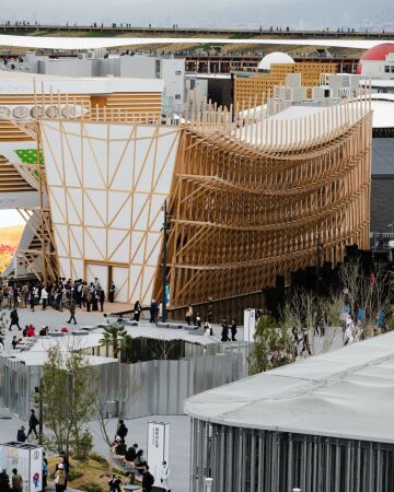 Bahrainischer Pavillon von Lina Ghotmeh  Architecture (Paris)