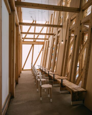 Bahrainischer Pavillon von Lina Ghotmeh � Architecture (Paris)