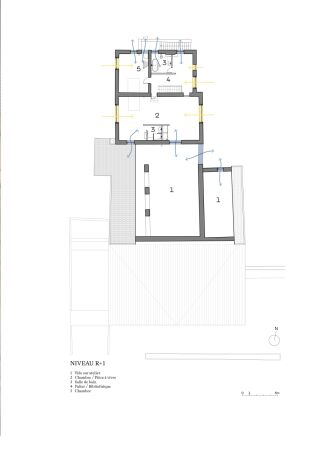 Grundriss Obergeschoss von Haus 2 und Atelier