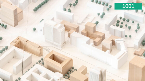 3. Preis: TILLO/KAA  Architecture and Urbanism, fabulism (beide Berlin), Werner Sobek (Stuttgart) und WINTER Gebudetechnik Engineering & Services Berlin (Berlin), Modell