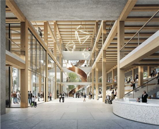 Eine Anerkennung: C.F. Mller Deutschland (Berlin) mit C.F.Mller Danmark (Aarhus C.), Schne Neue Welt Ingenieure und M&P Braunschweig (beide Braunschweig), Visualisierung