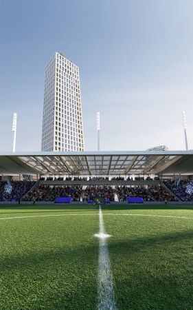 Pl�ne f�r Stadion-Komplex in Tirana von OMA