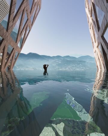 Pl�ne f�r Stadion-Komplex in Tirana von OMA