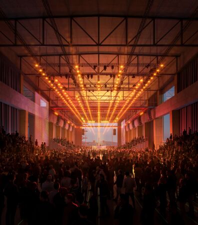 Umnutzungsplne fr das Heizkraftwerk Tres Xemeneies bei Barcelona