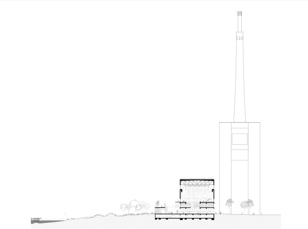 Umnutzungsplne fr das Heizkraftwerk Tres Xemeneies bei Barcelona
