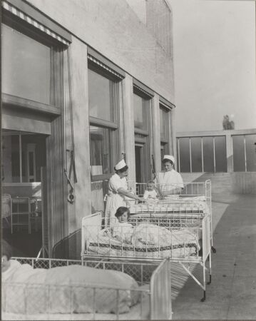 Kinderhautklinik des stdtischen Krankenhauses von Architekt Martin Elsaesser in Frankfurt am Main (1929)