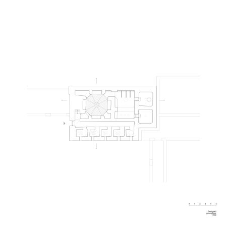 Erdgeschossgrundriss Hammam