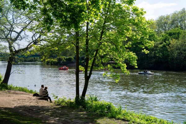 Abschnitt der Ruhr in Mlheim an der Ruhr