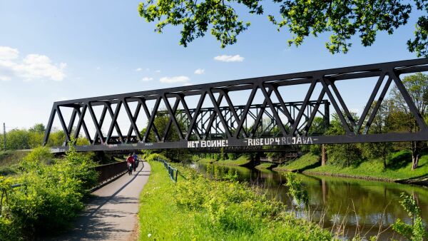 Radroute bei Duisburg
