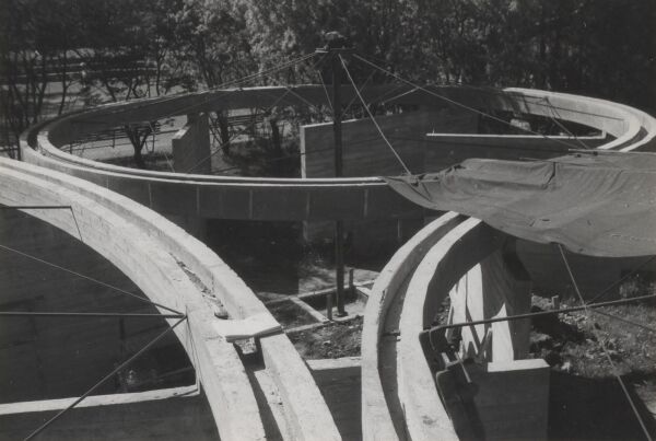 Lisbeth Sachs, temporre Kunsthalle auf der Schweizerischen Ausstellung fr Frauenarbeit (SAFFA) in Zrich 1958