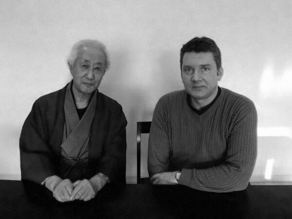 Isozaki Arata und Ulf Meyer 2011 in Tōkyō