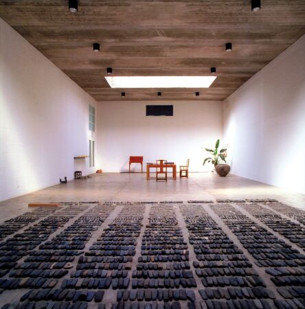 Caochangdi 258 Studio in Peking  Still Life, 19932000, Table with Two Legs on the Wall, 2007