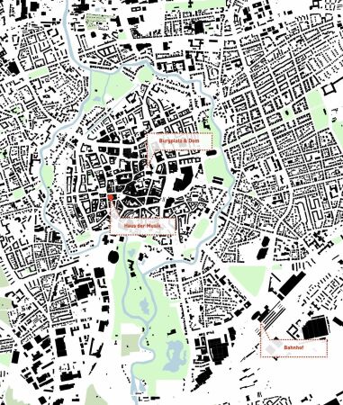 Schwarzplan Braunschweiger Zentrum