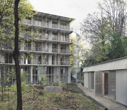 2. Preis Hochschulpreis Holzbau: Laube am Feld von Victor Antoine Kuebart und Maira Sttzel (Karlsruher Institut fr Technologie)