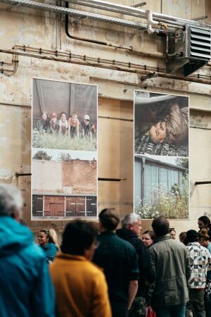 Blick in die Ausstellung �3.000 Garagen� im Garagen-Campus