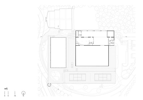 Grundriss 1. Obergeschoss (2. Bauabschnitt)