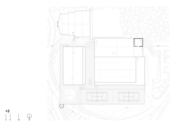 Grundriss 2. Obergeschoss (2. Bauabschnitt)