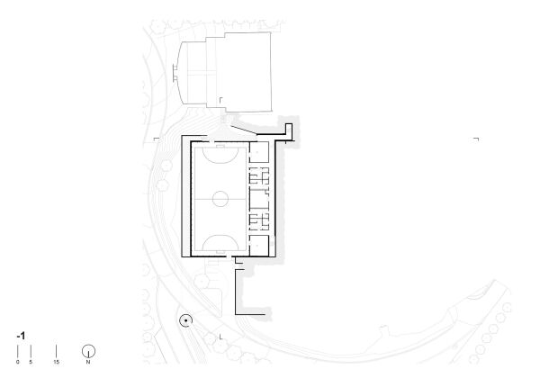 Grundriss erstes Untergeschoss (2. Bauabschnitt)