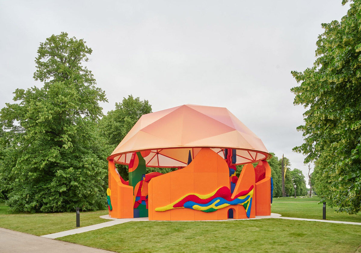 Kuppel für Klemmbausteine - Pavillon in London von Peter Cook
