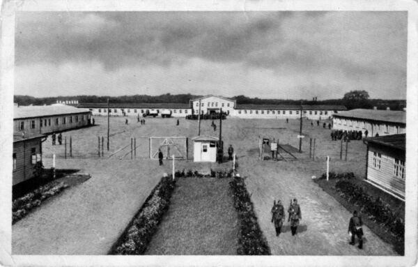 Postkarte (sic!) des Kriegsgefangenenlagers Stalag XI B Fallingbostel in der Lneburger Heide, um 1940
