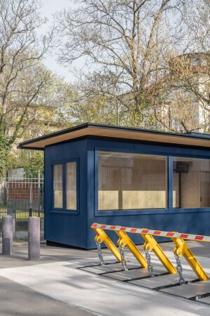 Wachcontainer in Leipzig von Bro Voigt