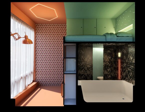 Perspektivischer Schnitt