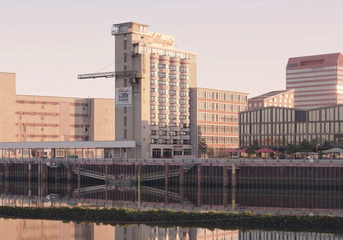 Hotelzimmer im Maissilo - Umbau auf der Überseeinsel in Bremen