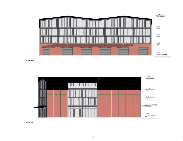 Ansicht Nord, Ost (sog. Reislager)