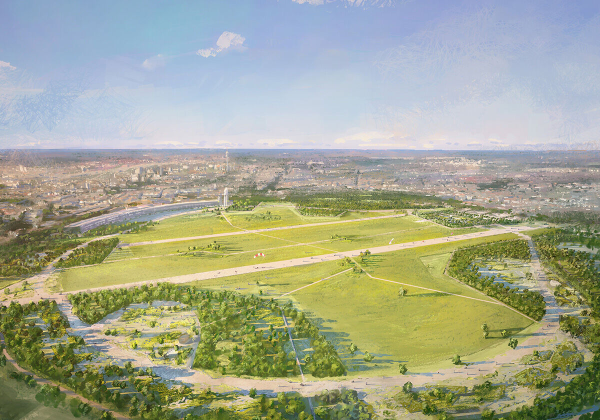Zwischen Freiraum und Fundament - Ideenwettbewerb zum Tempelhofer Feld in Berlin entschieden