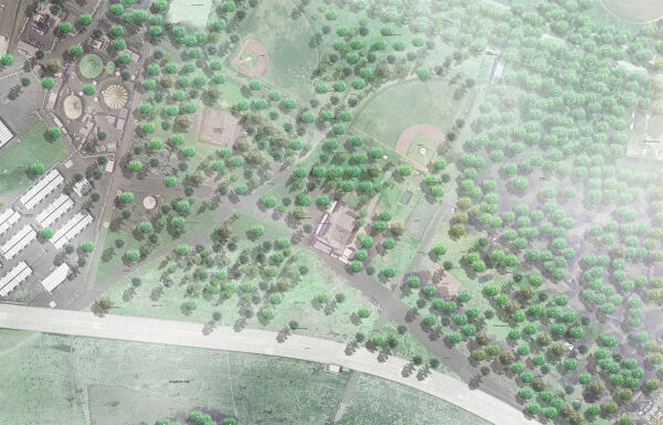 Build it Green! Der Park des 21. Jahrhunderts von bbz landschaftsarchitekten (Berlin), Lageplan Vertiefungsbereich