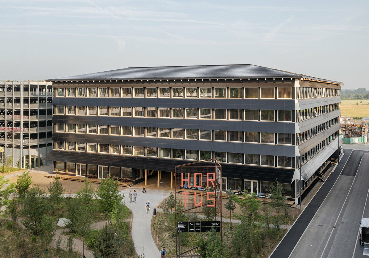 Realexperiment mit Lehmdecken - Bürobau in Basel von Herzog & de Meuron