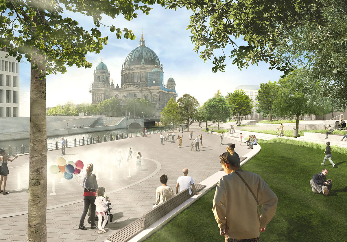 Baustart am Marx-Engels-Forum - Freiraumprojekt in der Mitte von Berlin