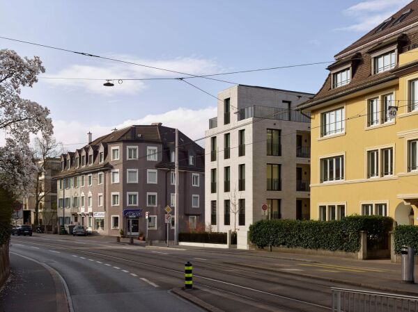 Mehrfamilienhaus mit Gewerbe in Zrich von Max Dudler