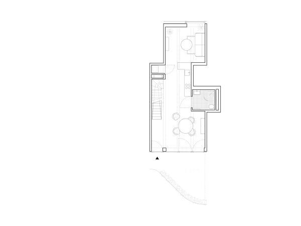 Maisonette, untere Ebene