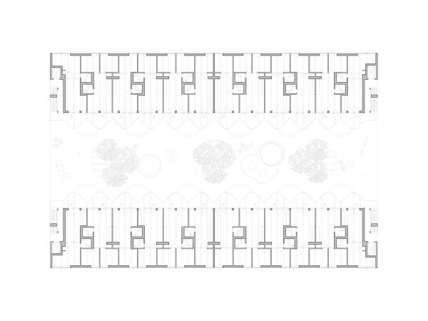 Grundriss, 3. und 5. Obergeschoss